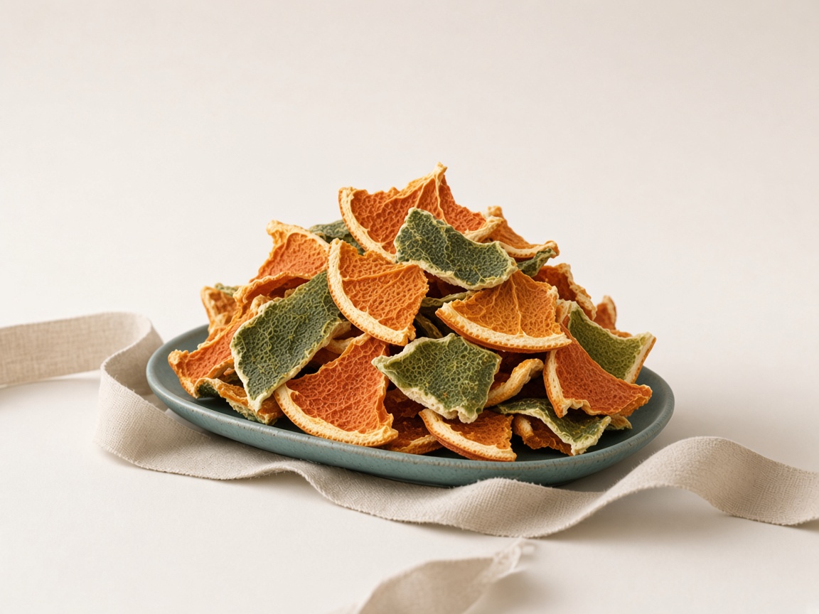 Dried citrus peel